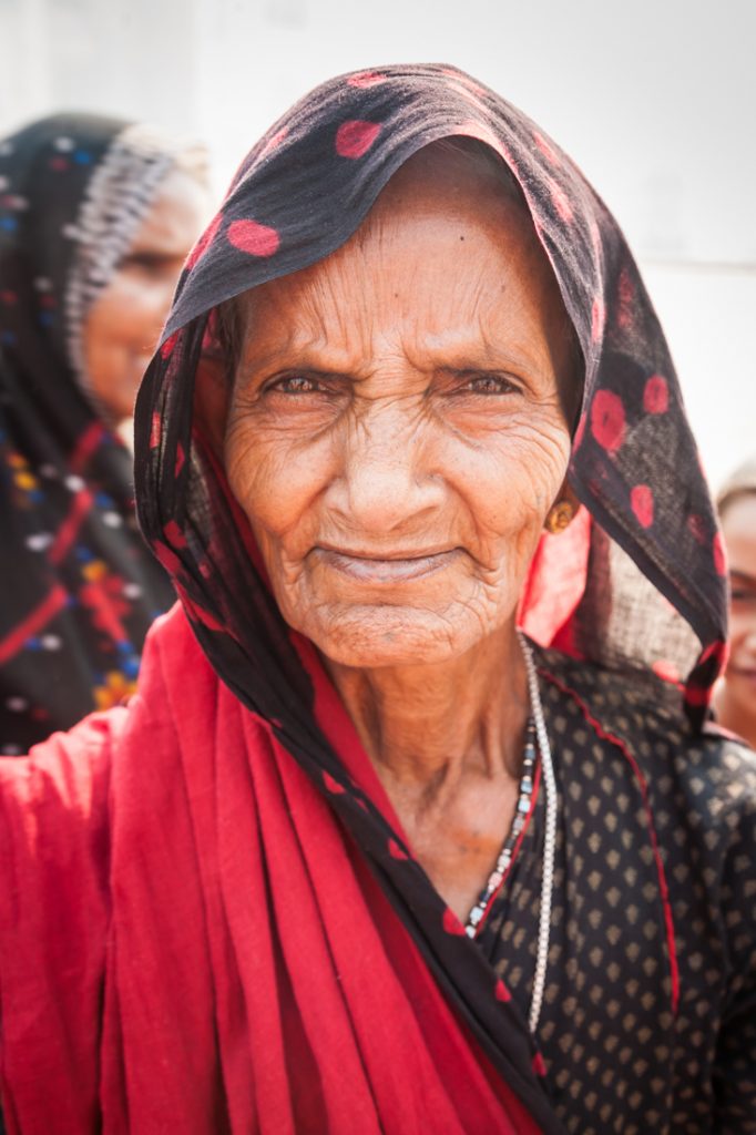 Old woman in Agra, India