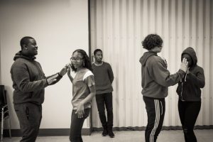 Rehearsals for a cotillion hosted by Sisters with Purpose