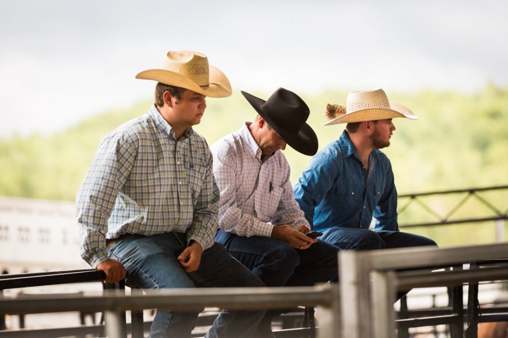Cowboys at the Bar W Rodeo