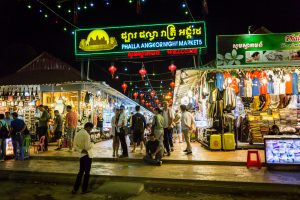 Night markets for an article on Siem Reap travel tips