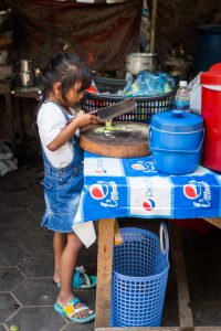 Little child for an article on Siem Reap travel tips