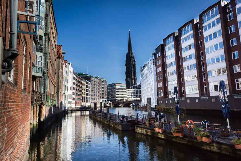 Canal in Hamburg, Germany