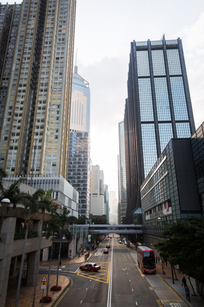 City view of Hong Kong island for a Hong Kong travel guide article