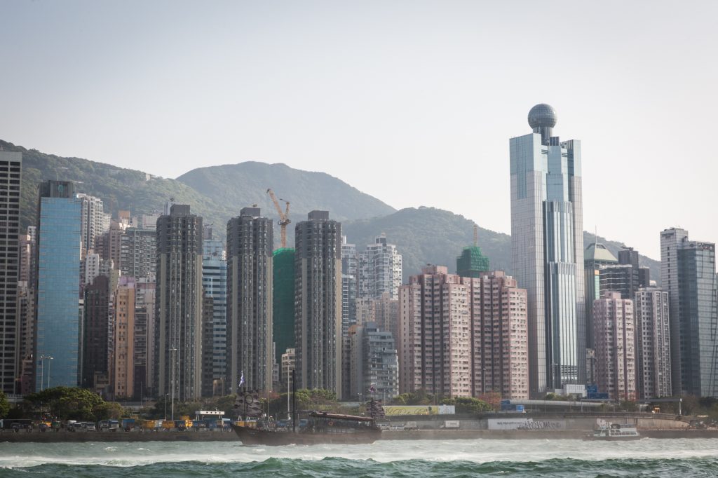 Waterfront view of Hong Kong for a Hong Kong travel guide article