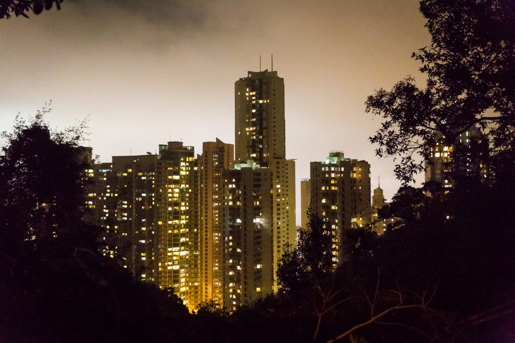 View from Victoria Peak for a Hong Kong travel guide article