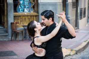 South America trip photo of tango dancers