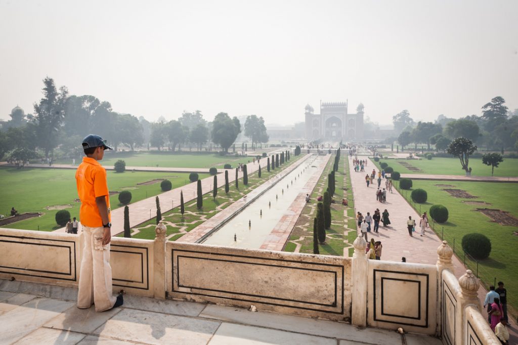 Boy at the Taj Mahal in Agra, India