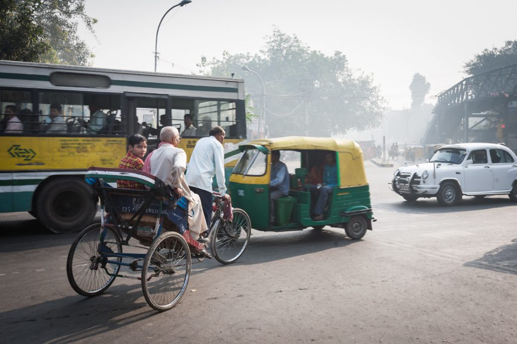 Street scene in Delhi, India