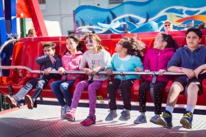 An amusement ride on Coney Island opening day 2017