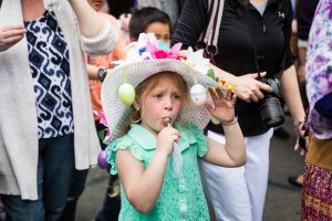 Street scenes from the 2017 NYC Easter Parade and Bonnet Festival