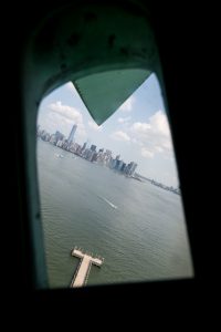 View from the Statue of Liberty crown