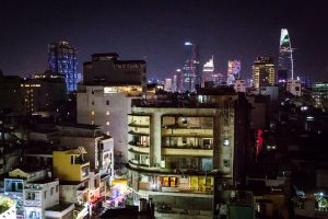 View from The View rooftop bar for article on Ho Chi Minh City street photos