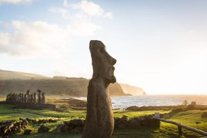 Moai statues at the Rapa Nui National Park for an Easter Island travel guide