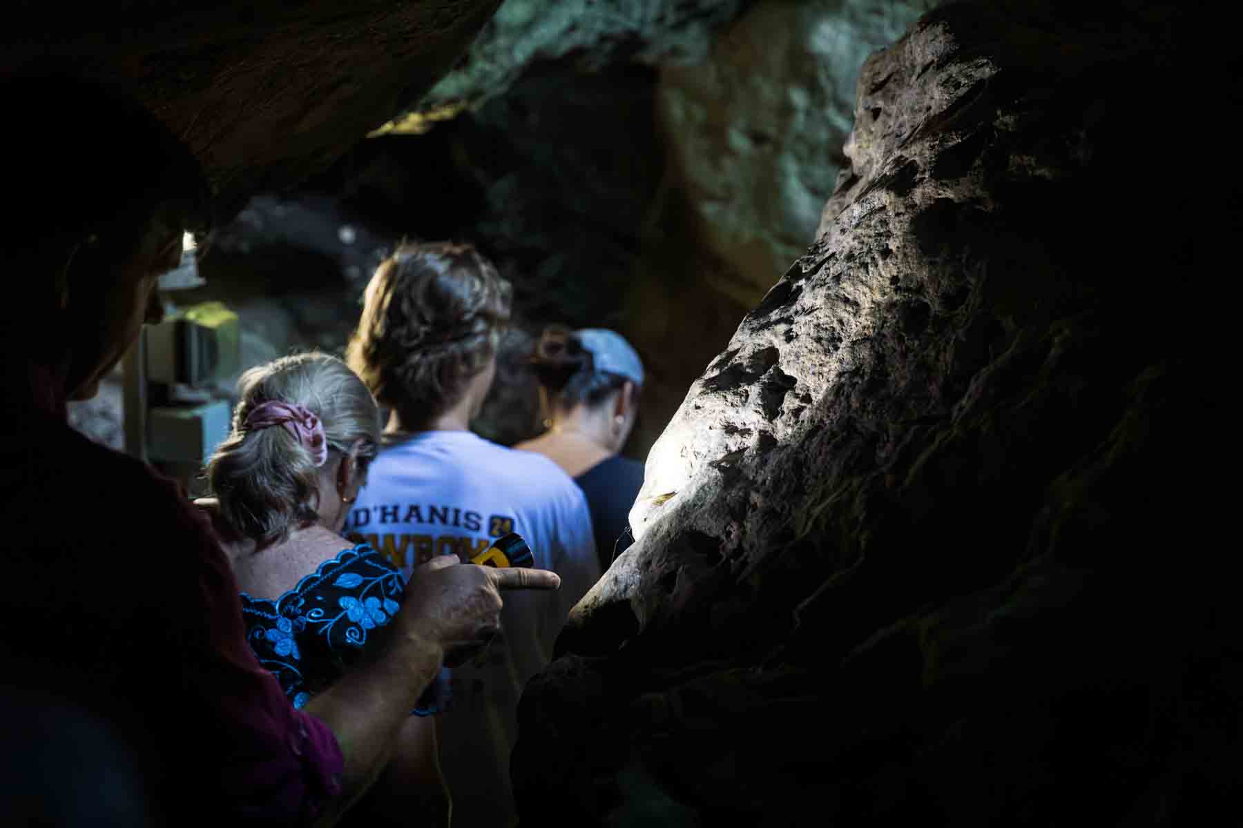 Guests walking into Cascade Caverns for an article entitled, ‘Visiting Boerne, Texas: Everything You Need to Know’