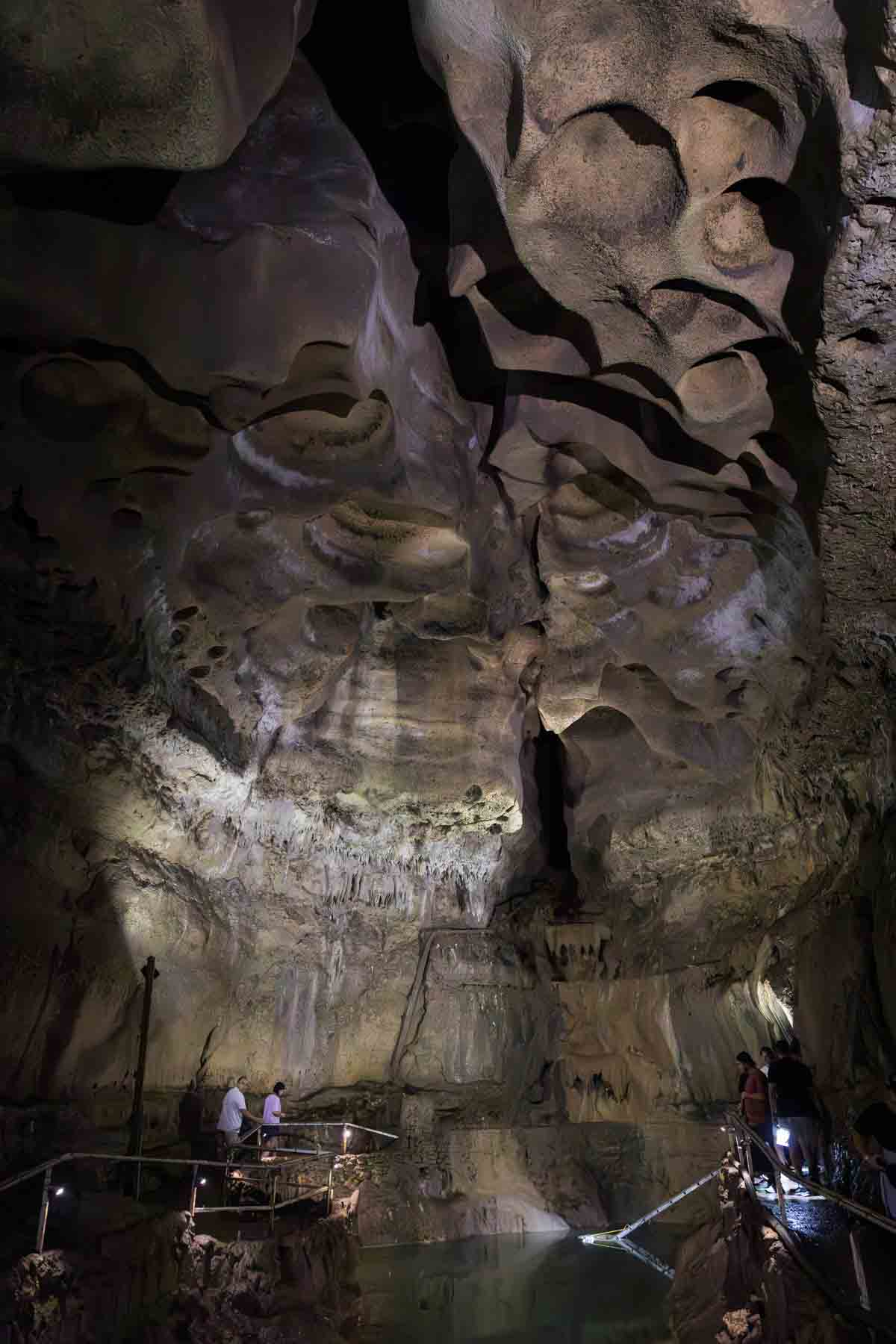 Cathedral room in Cascade Caverns for an article entitled, ‘Visiting Boerne, Texas: Everything You Need to Know’